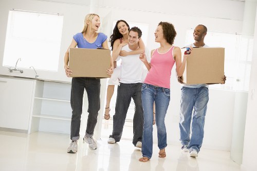 House movers helping with a residential move in Vauxhall