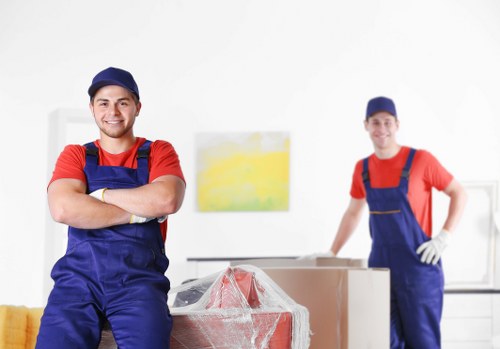 Office removals team planning a business relocation in Vauxhall