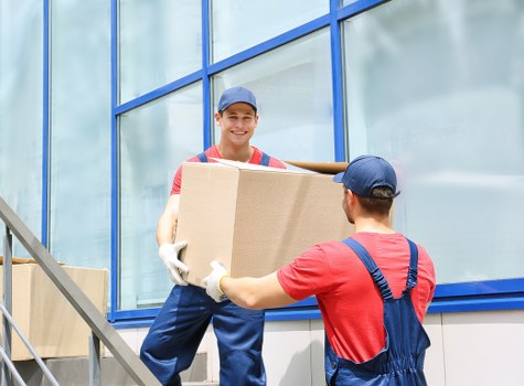 Local movers navigating Vauxhall streets with a removal van