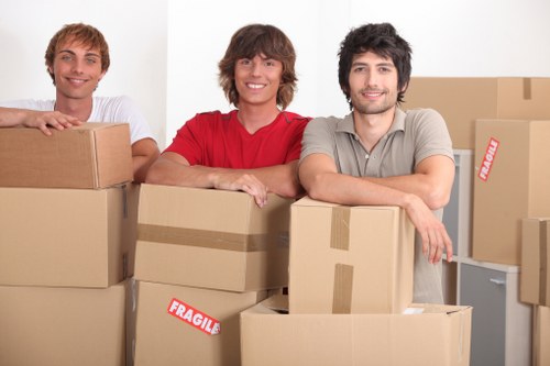 Commercial moving team supporting a business relocation in Vauxhall