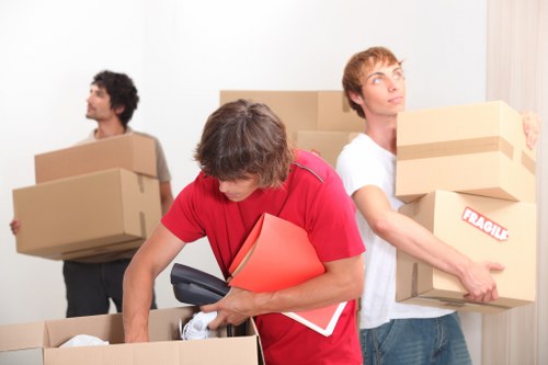 Office relocation support for businesses in Vauxhall with desks and equipment
