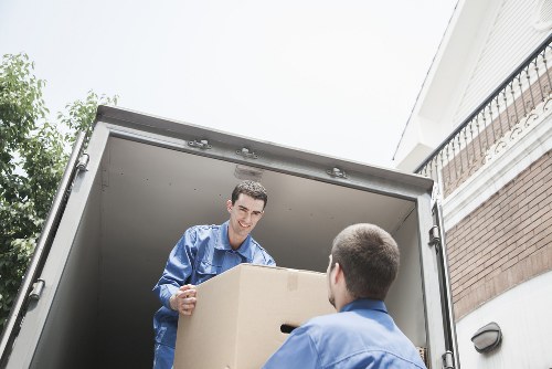 Customer reviewing booking details for a removals service